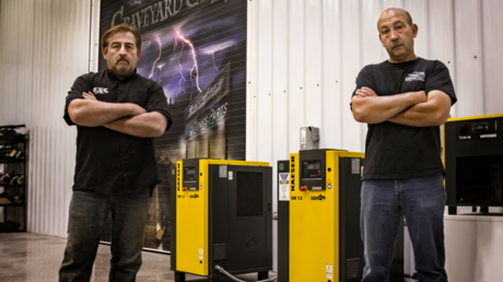 Graveyard Carz tv, air compressor for autobody repair and painting