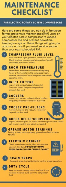 maintenance checklist infographic