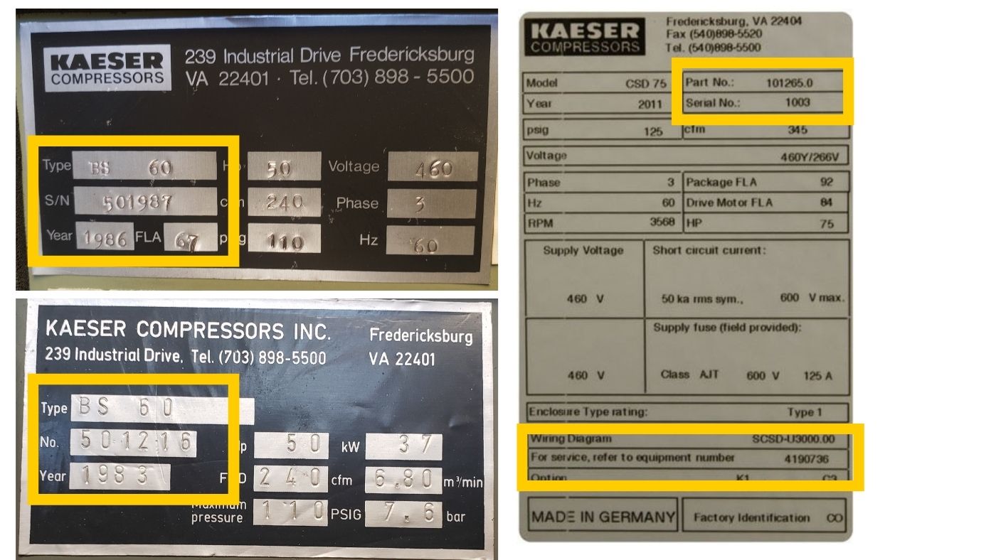 Request a manual for your Kaeser equipment