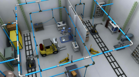 SmartPipe compressed air piping layout