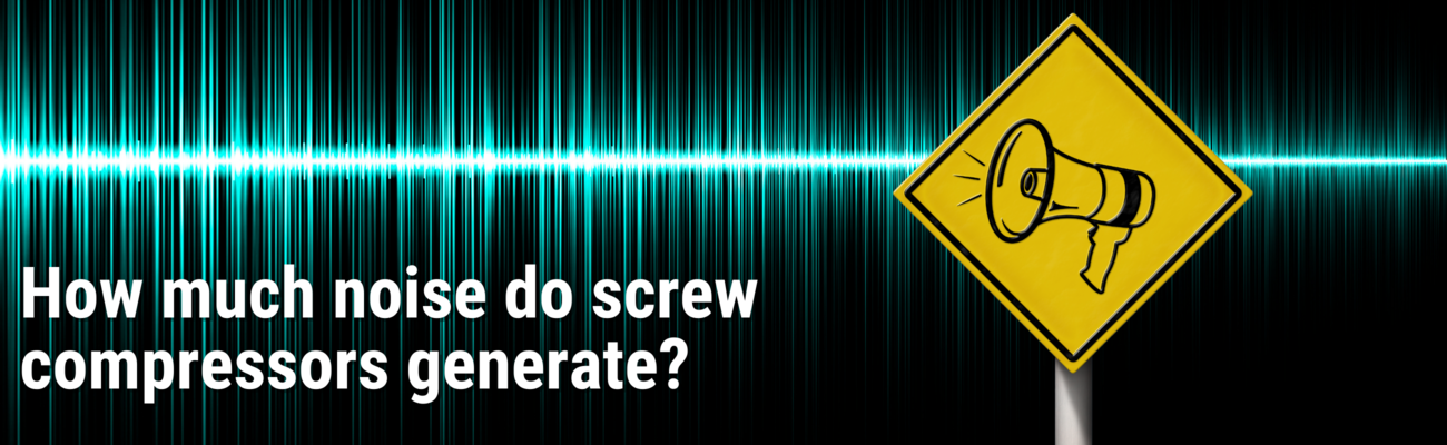 How much noise do screw compressors generate?