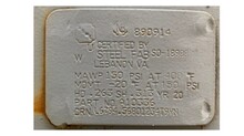 air receiver nameplate