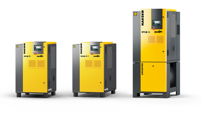kaeser sfc series 20 hp variable speed drive rotary screw compressor models