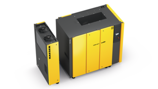 CSD rotary screw compressor with add-on dryer.