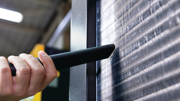 air treatment maintenance - clean fins