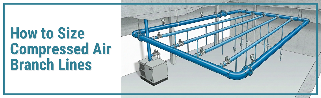 How to size compressed air branch lines