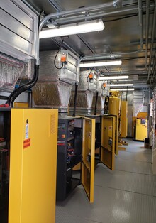 inside the CES for sugar beet processor