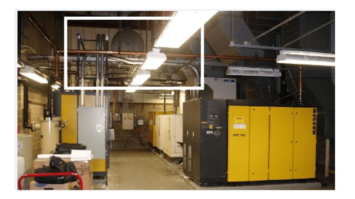 compressor on mezzanine